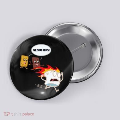 Smores Camping Roasting Outdoor Button