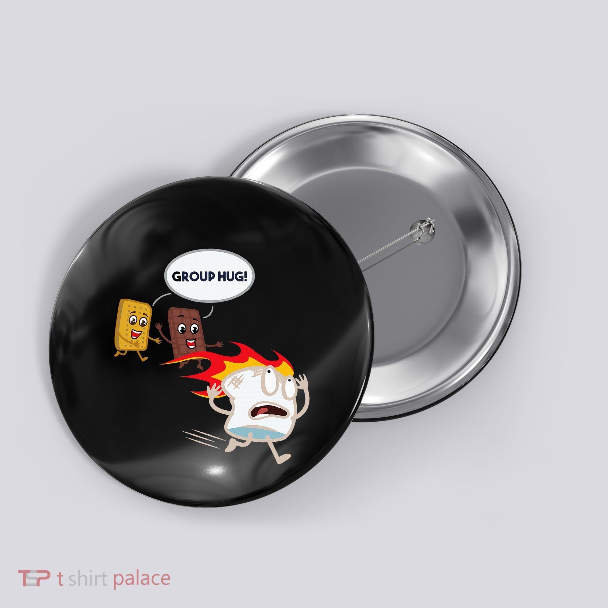 Smores Camping Roasting Outdoor Button