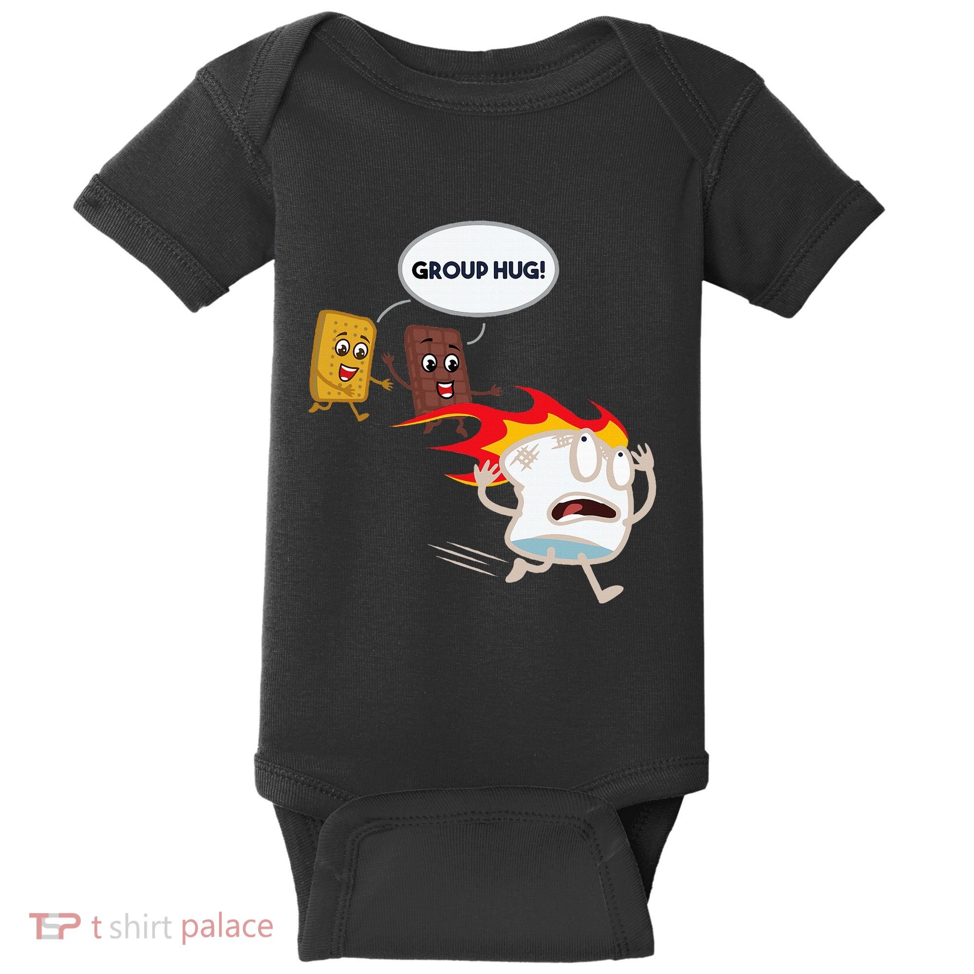 Smores Camping Roasting Outdoor Baby Bodysuit