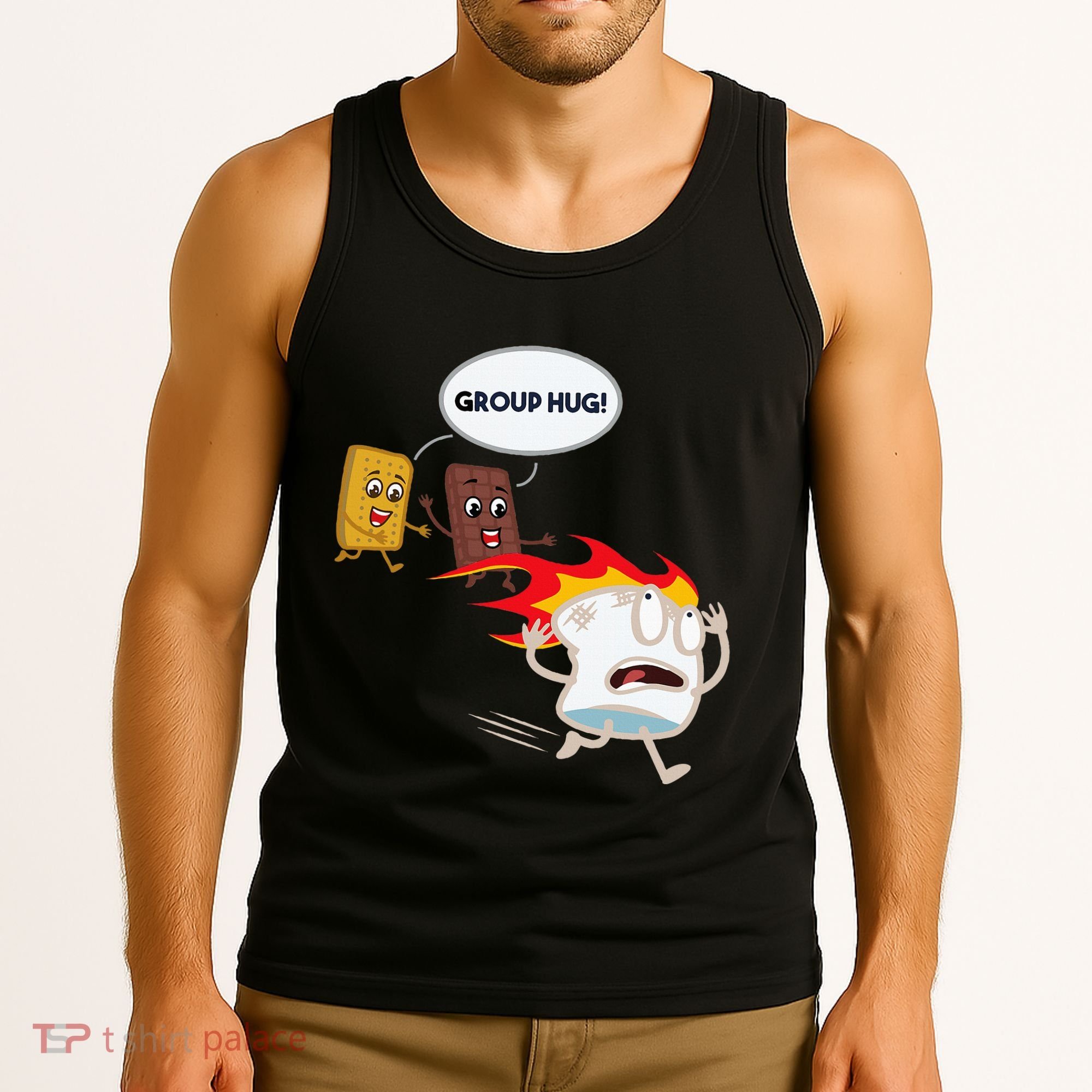 Smores Camping Roasting Outdoor Tank Top