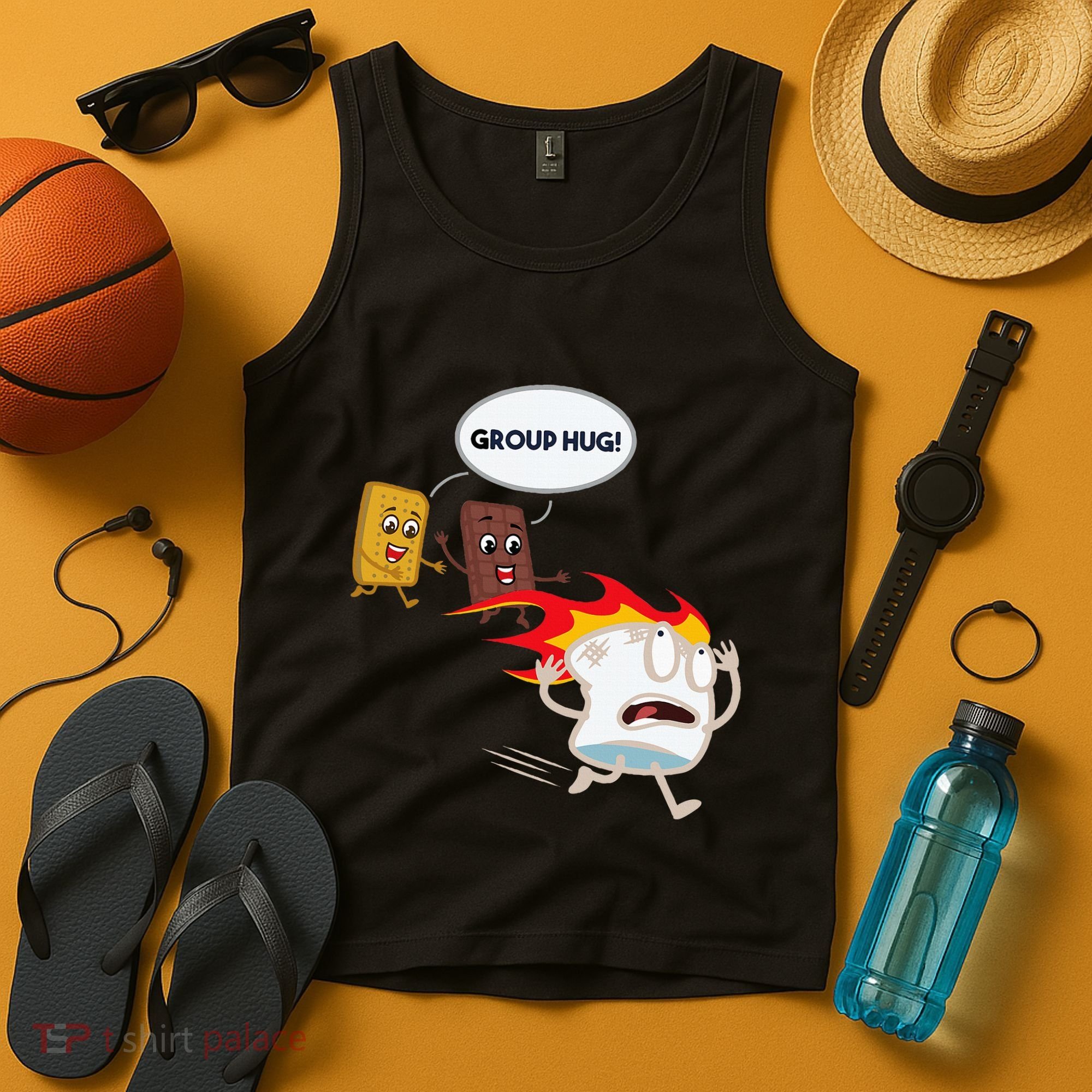 Smores Camping Roasting Outdoor Tank Top
