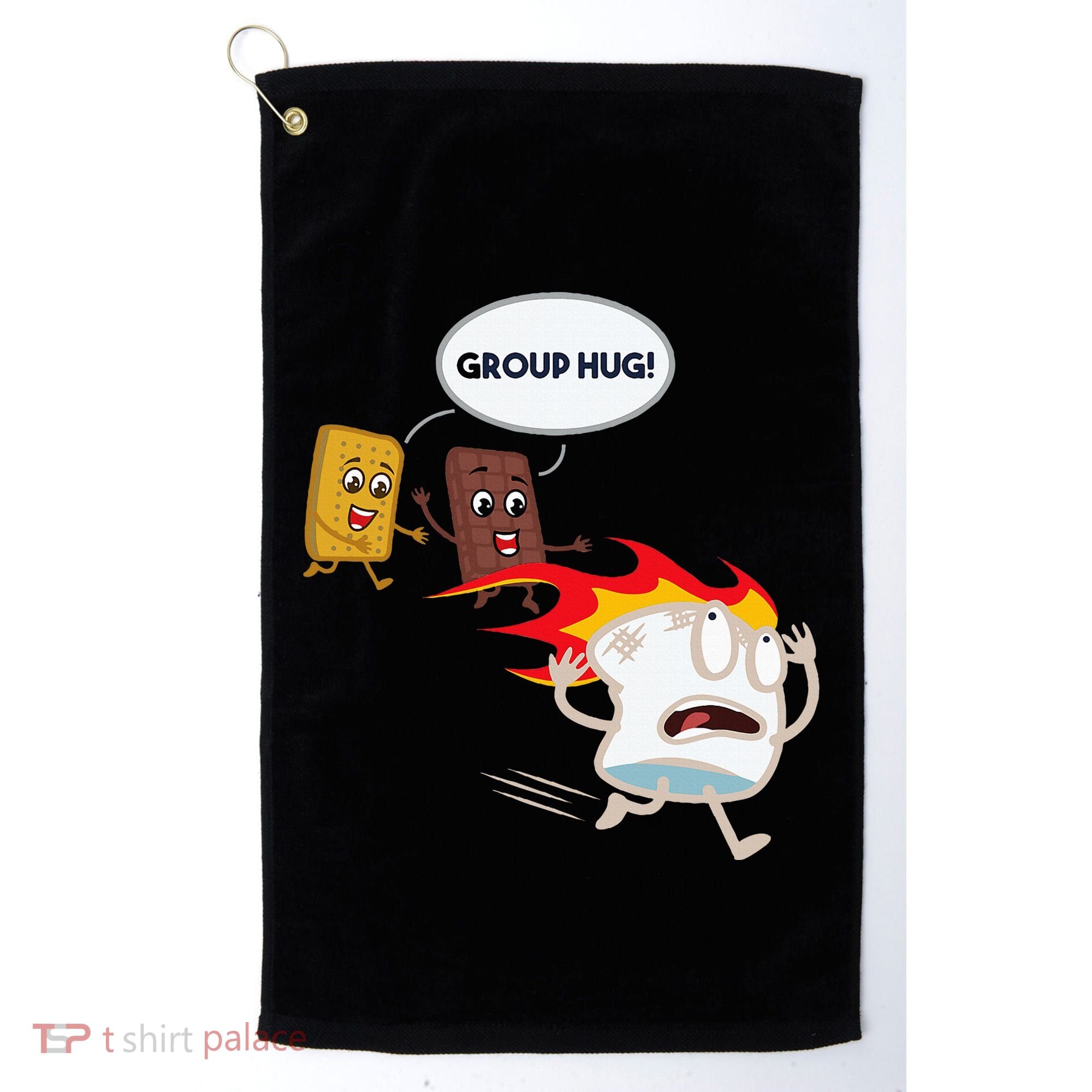 Smores Camping Roasting Outdoor Golf Towel