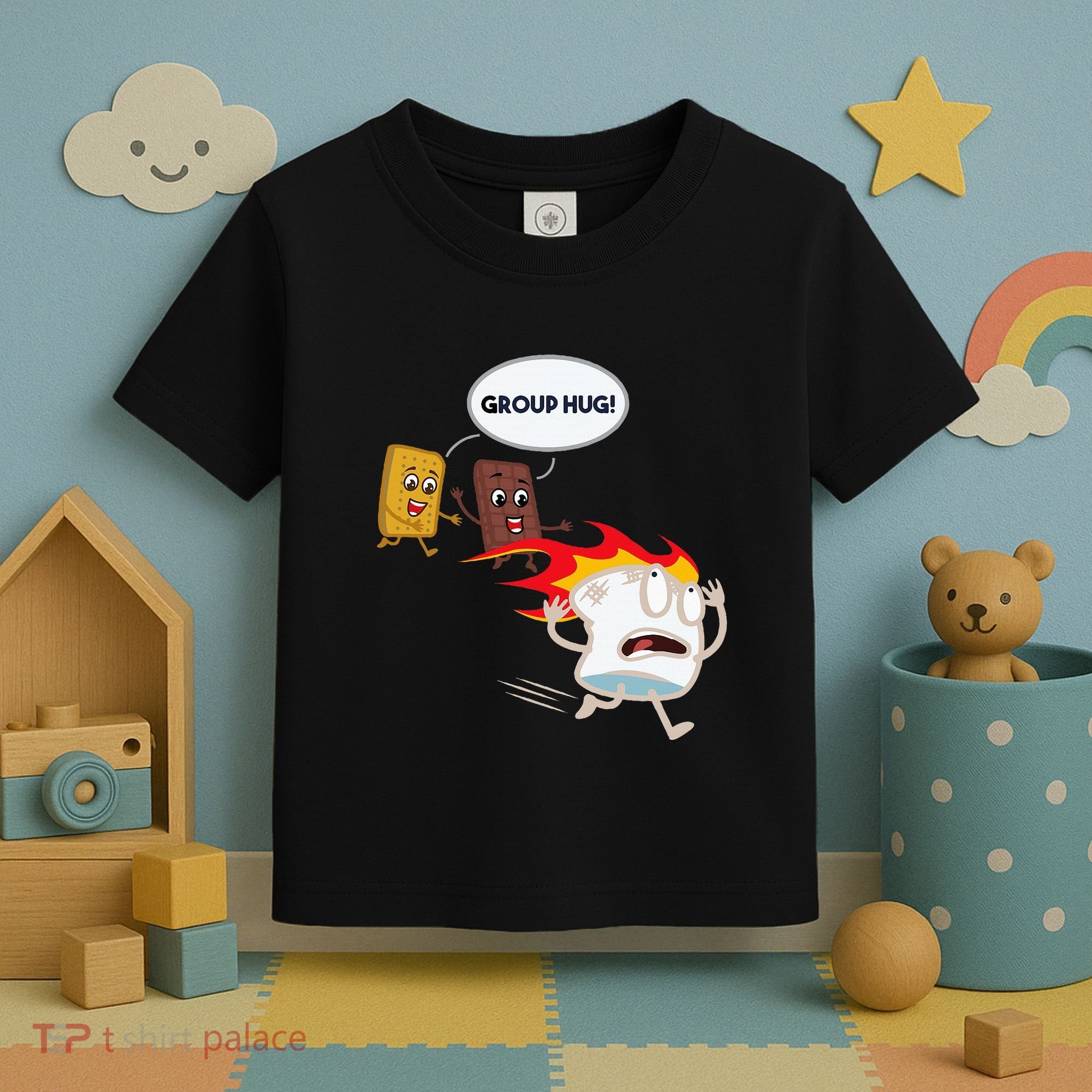 Smores Camping Roasting Outdoor Toddler T-Shirt