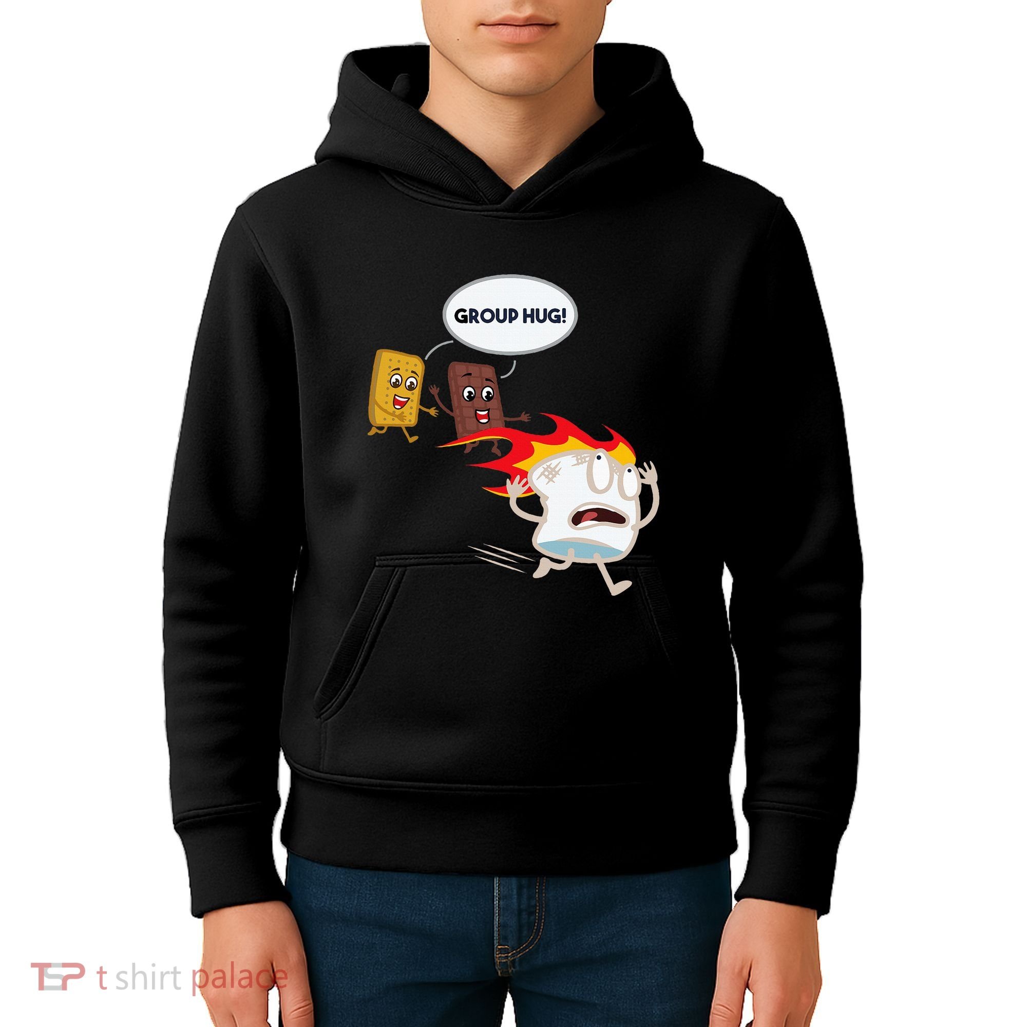 Smores Camping Roasting Outdoor Kids Hoodie