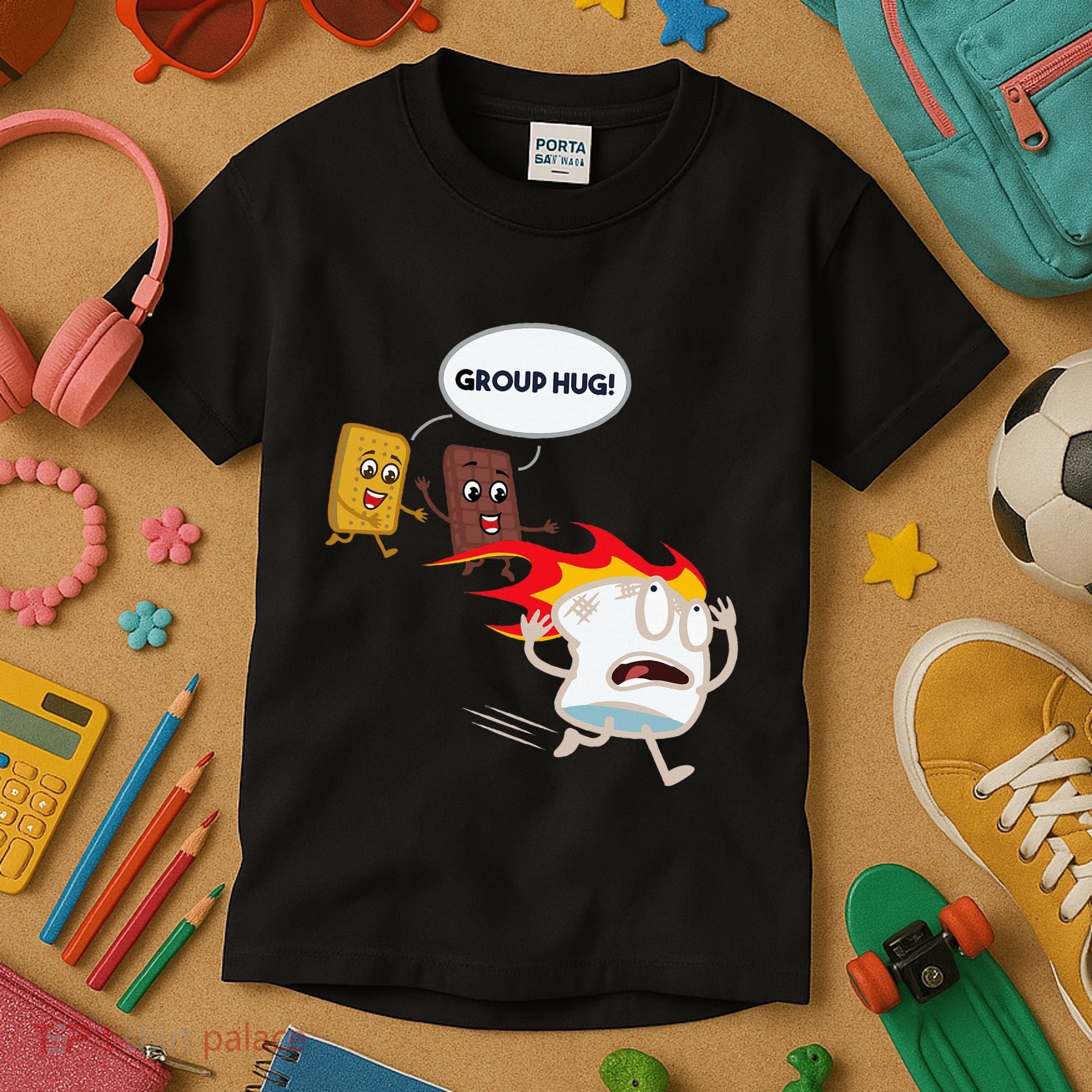 Smores Camping Roasting Outdoor Kids T-Shirt
