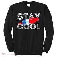 Stay Cool Rocket Pop Red White & Blue Popsicle Summer Gift Sweatshirt thumb 0
