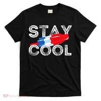 Stay Cool Rocket Pop Red White & Blue Popsicle Summer Gift T-Shirt thumb 0