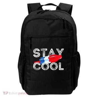 Stay Cool Rocket Pop Red White & Blue Popsicle Summer Gift Backpack