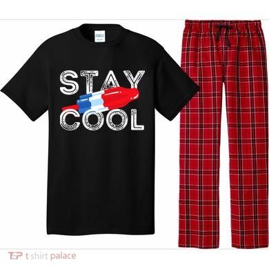 Stay Cool Rocket Pop Red White & Blue Popsicle Summer Gift Pajama Set