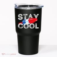 Stay Cool Rocket Pop Red White & Blue Popsicle Summer Gift Tumbler thumb 0