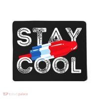 Stay Cool Rocket Pop Red White & Blue Popsicle Summer Gift Mousepad thumb 0