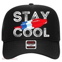 Stay Cool Rocket Pop Red White & Blue Popsicle Summer Gift Hat thumb 0