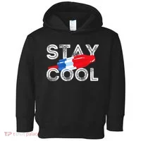 Stay Cool Rocket Pop Red White & Blue Popsicle Summer Gift Toddler Hoodie thumb 0