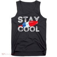 Stay Cool Rocket Pop Red White & Blue Popsicle Summer Gift Tank Top thumb 0