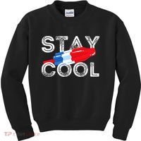 Stay Cool Rocket Pop Red White & Blue Popsicle Summer Gift Kids Sweatshirt thumb 0