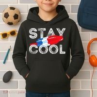 Stay Cool Rocket Pop Red White & Blue Popsicle Summer Gift Kids Hoodie thumb 2