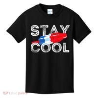 Stay Cool Rocket Pop Red White & Blue Popsicle Summer Gift Kids T-Shirt thumb 0