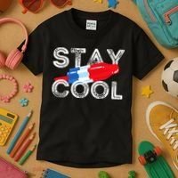 Stay Cool Rocket Pop Red White & Blue Popsicle Summer Gift Kids T-Shirt thumb 3