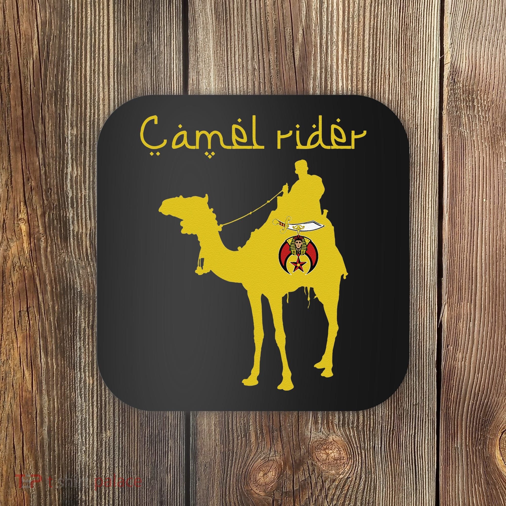 Shriners Camel Rider Emblem Nobles Freemasons Fathers Day Coaster