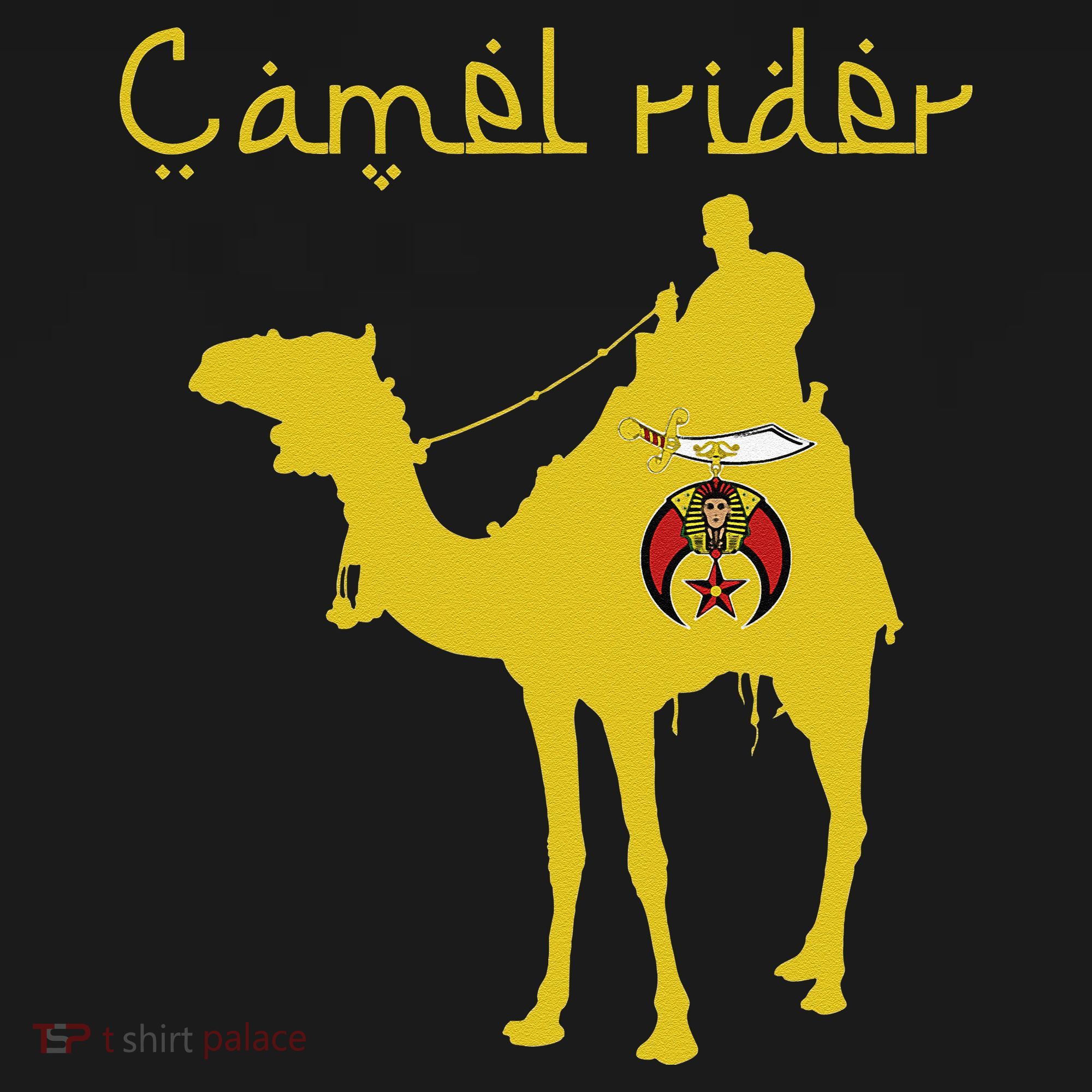 Shriners Camel Rider Emblem Nobles Freemasons Fathers Day Coaster