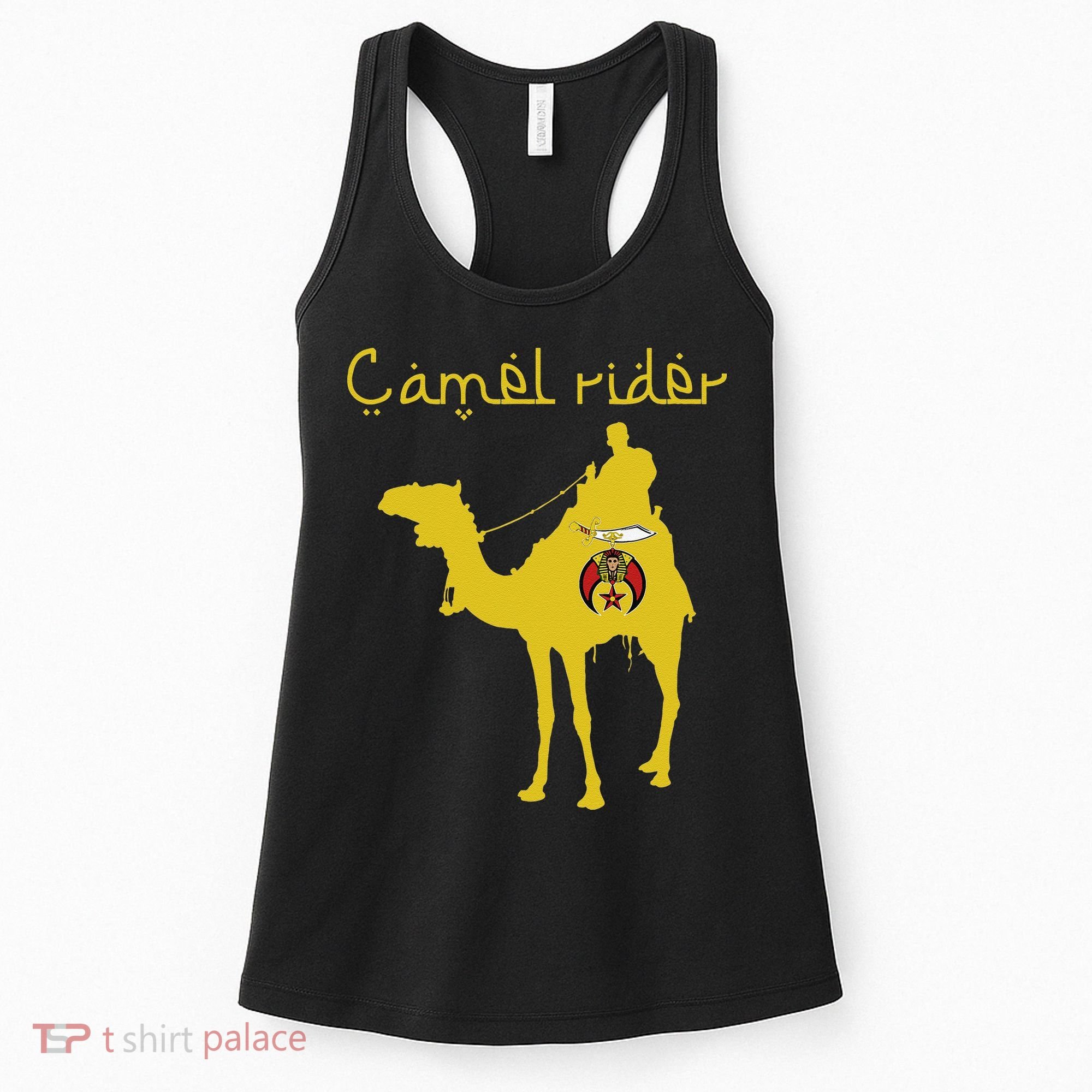 Shriners Camel Rider Emblem Nobles Freemasons Fathers Day Women's Tank Top