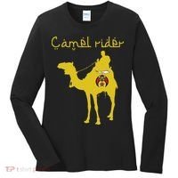 Shriners Camel Rider Emblem Nobles Freemasons Fathers Day Women's Long Sleeve Shirt thumb 0