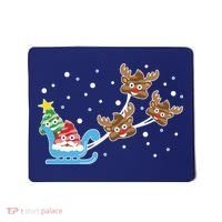 Santa Claus Reindeer Poop Emoticon Christmas Emoji Xmas Gift Mousepad thumb 0