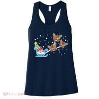 Santa Claus Reindeer Poop Emoticon Christmas Emoji Xmas Gift Women's Tank Top thumb 0