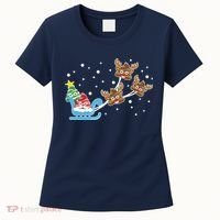Santa Claus Reindeer Poop Emoticon Christmas Emoji Xmas Gift Women's T-Shirt thumb 0