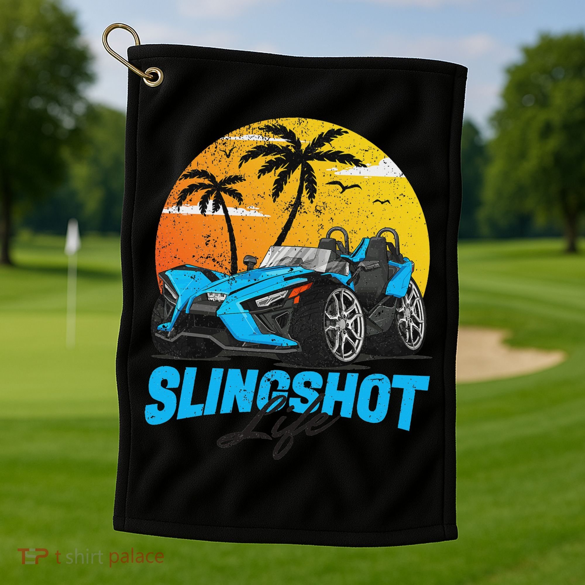 Slingshot Car Riders Lovers Summer Sling Shot Golf Towel