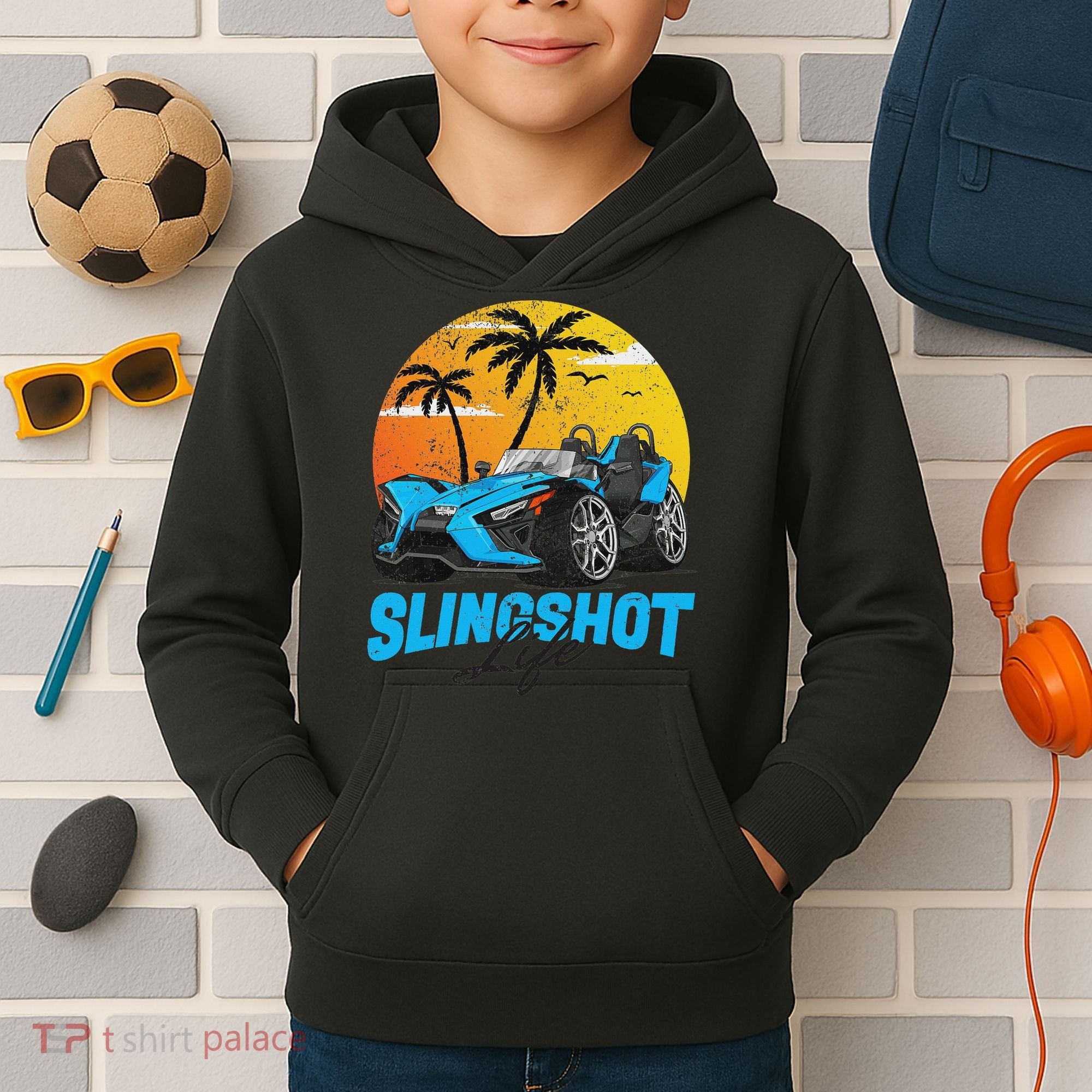 Slingshot Car Riders Lovers Summer Sling Shot Kids Hoodie