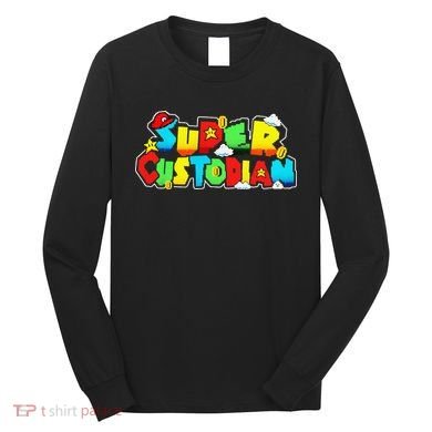 Super Custodian Retro Colorful Long Sleeve Shirt