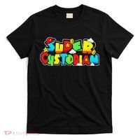Super Custodian Retro Colorful T-Shirt thumb 0