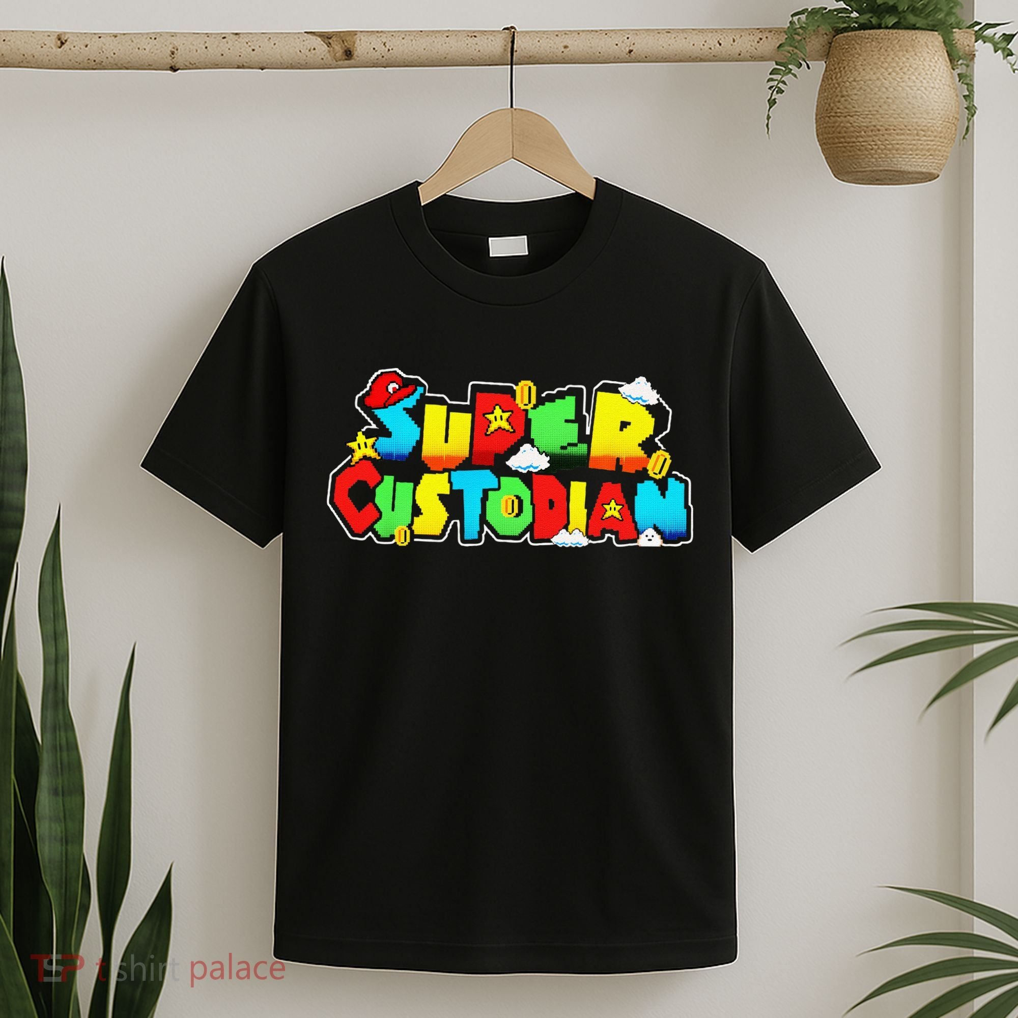 Super Custodian Retro Colorful T-Shirt