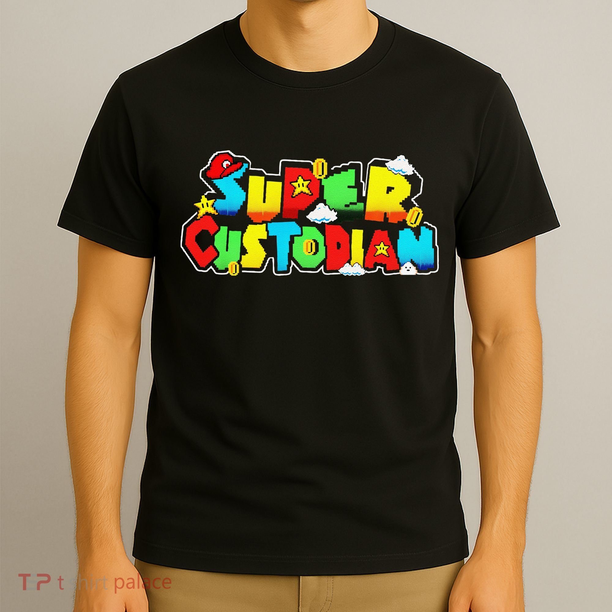 Super Custodian Retro Colorful T-Shirt