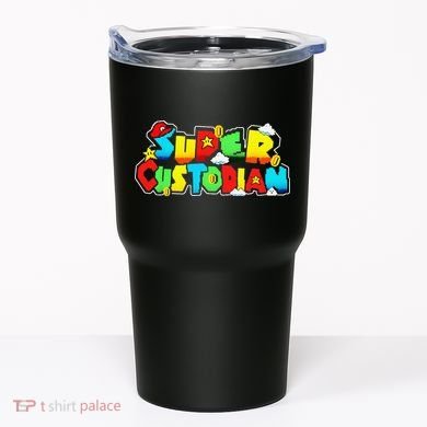 Super Custodian Retro Colorful Tumbler