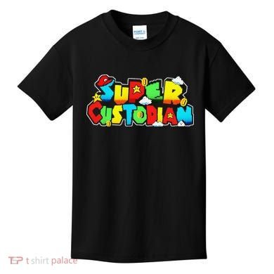 Super Custodian Retro Colorful Kids T-Shirt