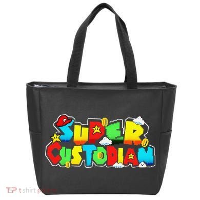 Super Custodian Retro Colorful Tote Bag