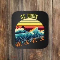 St. Croix Retro Surf Apparel & Beachwear St. Croix Coaster thumb 0