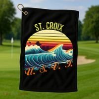 St. Croix Retro Surf Apparel & Beachwear St. Croix Golf Towel thumb 1