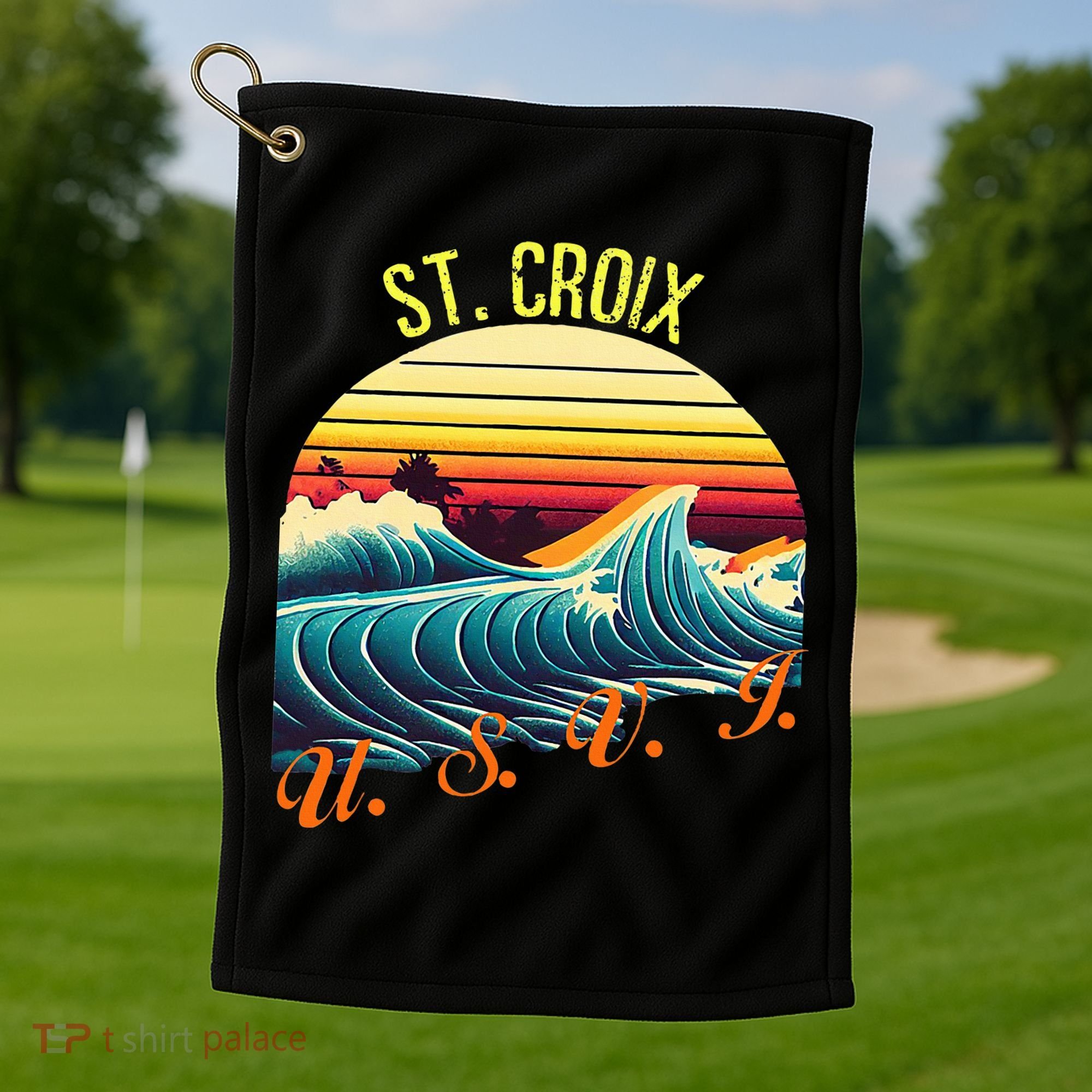 St. Croix Retro Surf Apparel & Beachwear St. Croix Golf Towel