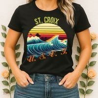 St. Croix Retro Surf Apparel & Beachwear St. Croix Women's T-Shirt thumb 2