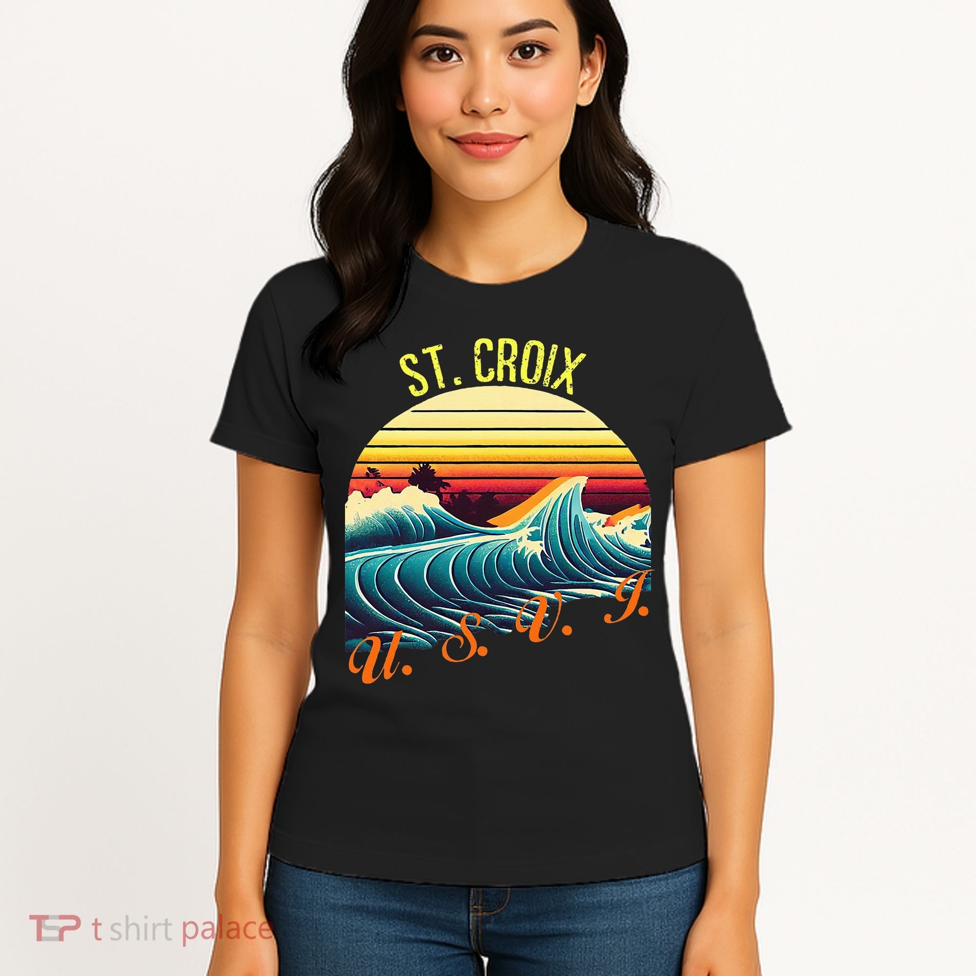 St. Croix Retro Surf Apparel & Beachwear St. Croix Women's T-Shirt