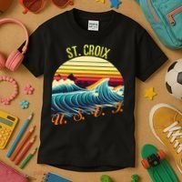 St. Croix Retro Surf Apparel & Beachwear St. Croix Kids T-Shirt thumb 3
