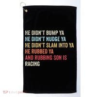Sprint Car Racing Apparel Funny Race Quote Dirt Track Racing Golf Towel thumb 0