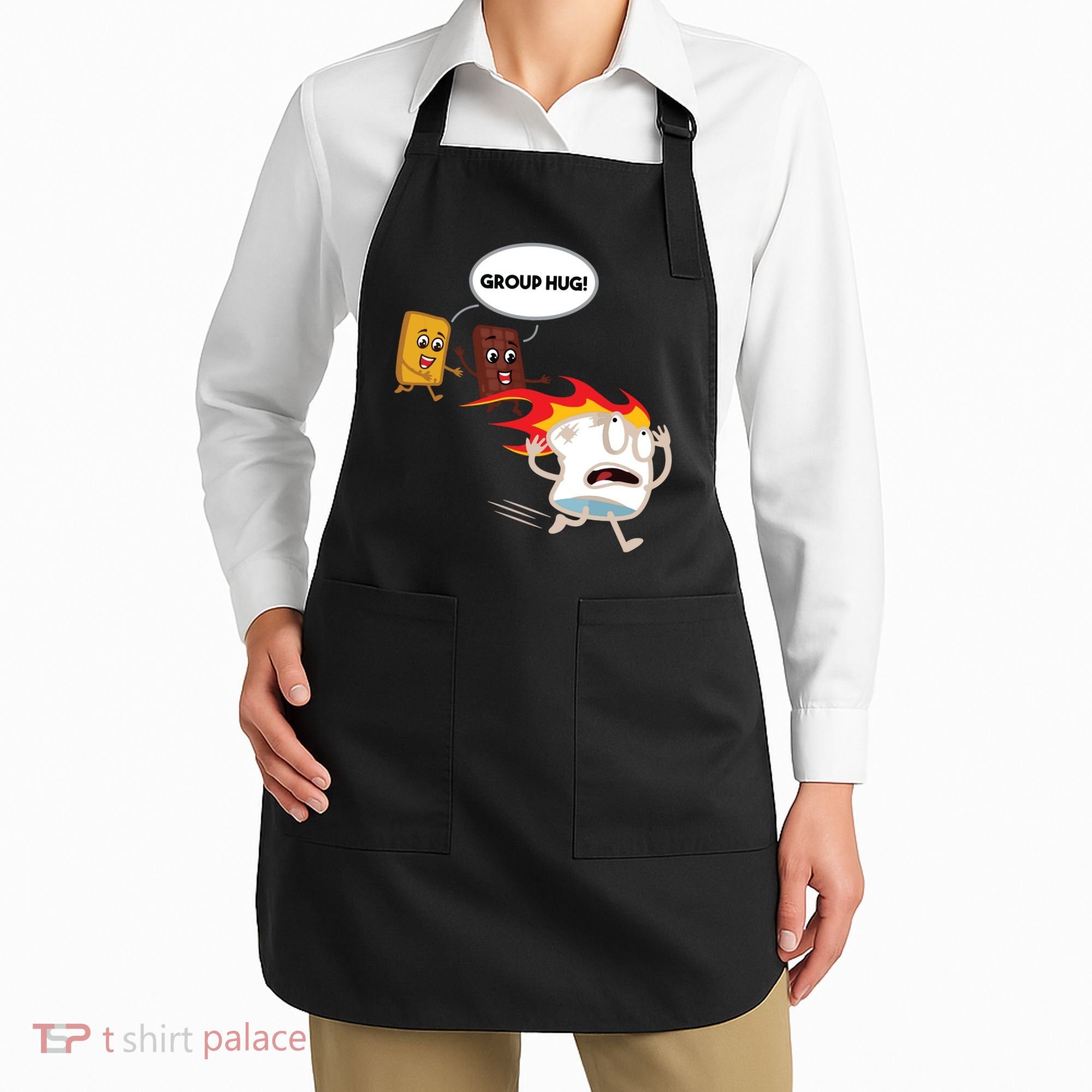 Smores Camping Roasting Outdoor Women Apron