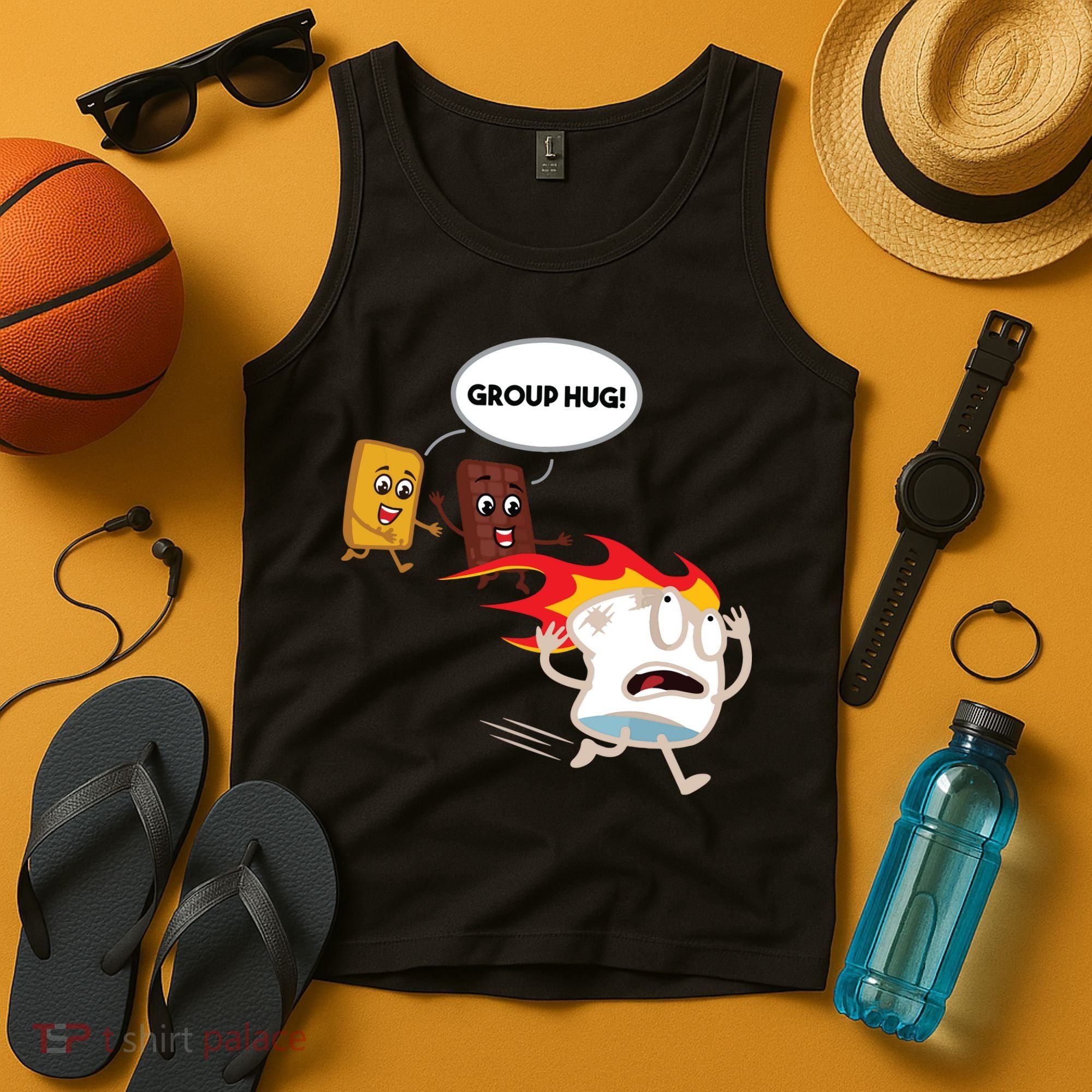 Smores Camping Roasting Outdoor Women Tank Top