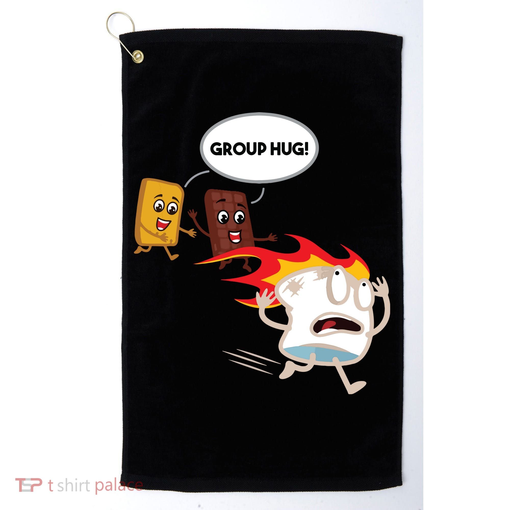 Smores Camping Roasting Outdoor Women Golf Towel
