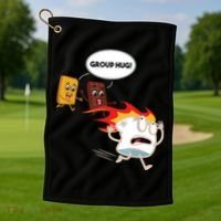 Smores Camping Roasting Outdoor Women Golf Towel thumb 1