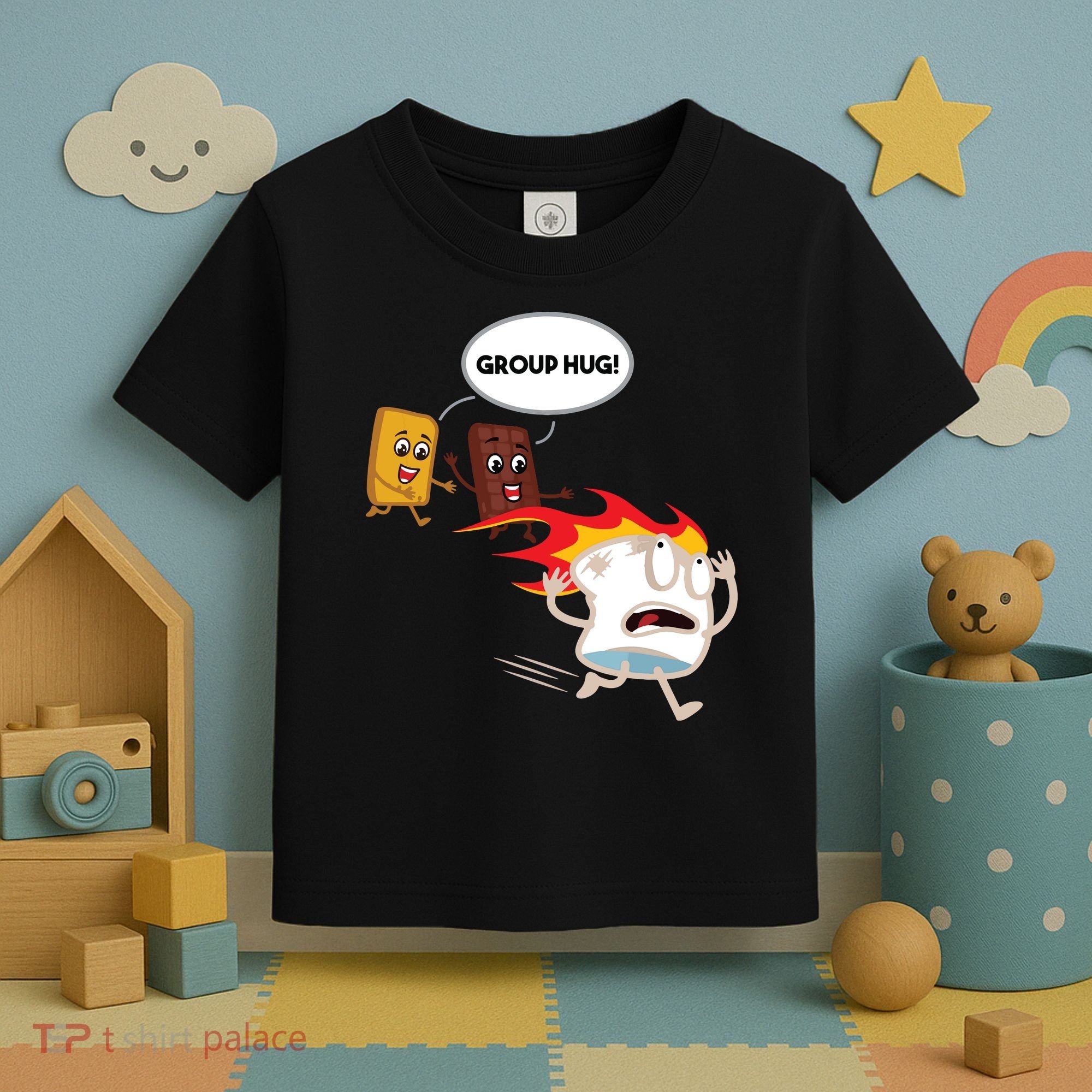 Smores Camping Roasting Outdoor Women Toddler T-Shirt